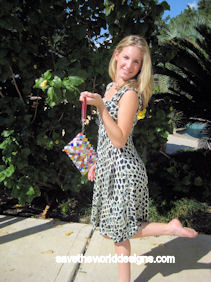 Nahui Ollin Rosey Cheeks Candy Wrapper Purse