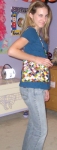 tall multi mexico candy wrapper purse