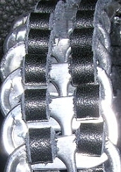 Recycled aluminum pull tab bracelet