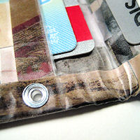 Recycled junk mail wallet