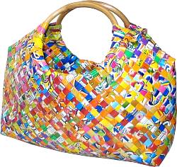 Woven Confetti Handbag Purse from the Philippines