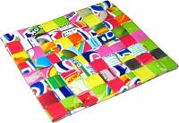 Recycled woven juice wrappers coasters